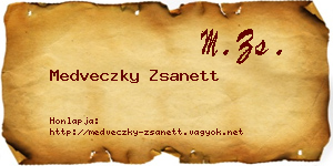 Medveczky Zsanett névjegykártya