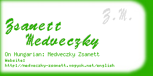 zsanett medveczky business card